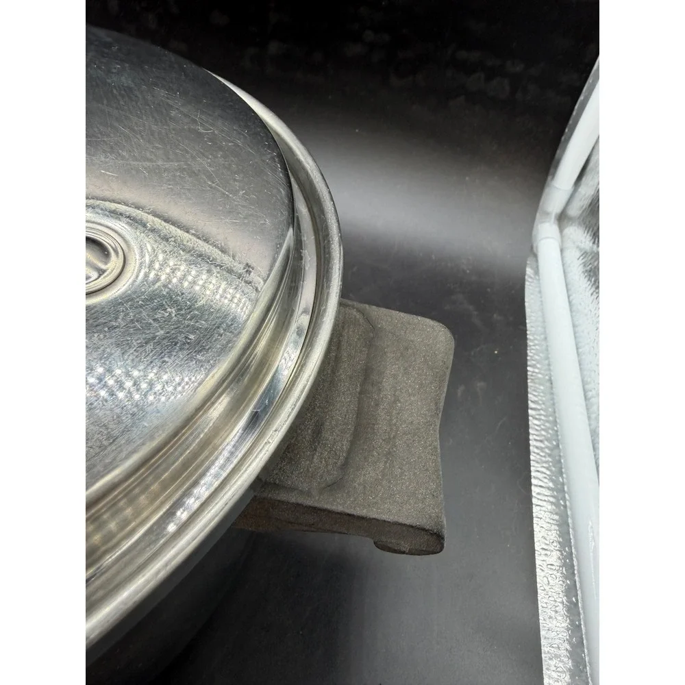 Saladmaster Stainless Steel 18-8 Tri-Clad Stock Pot with Vapo-Valve Lid Vintage